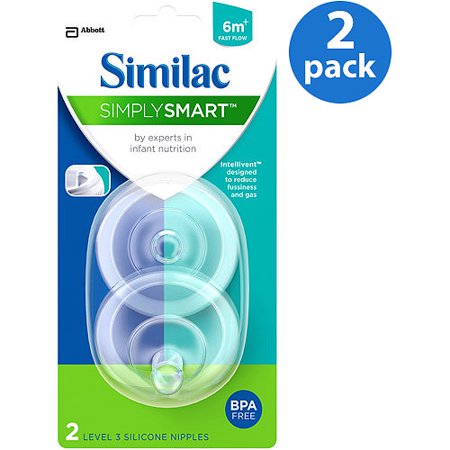 Similac - SimplySmart Level 3 Nipples Bundle, 2-Pack, BPA-Free