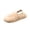 Khaki, variant on ZVNAΖH Women's Quilted Plush Closed Toe Slippers Winter Warm Fuzzy House Shoes with Slingback Strap Indoor Bedroom Slides