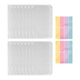 thumbnail image 2 of 16 Piezas A6 Carpeta con Bolsillos 6 Agujeros Presupuesto Dinero en Efectivo Sobres Carpetas Transparentes Cremallera para de Anillas Cuaderno, 2 of 5
