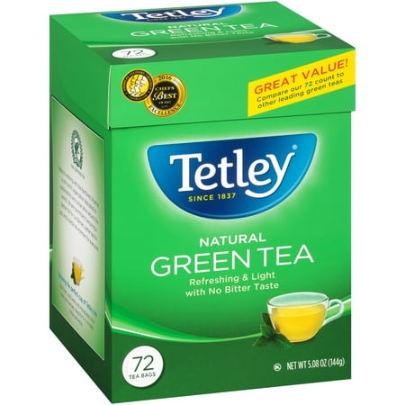 (6 Boxes) TetleyÃÂÃÂ® Natural Green Tea 72 ct