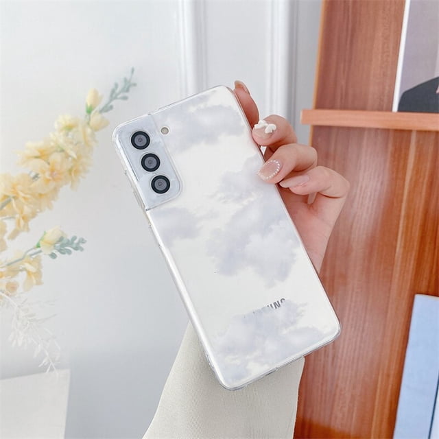 Bonita funda de teléfono de nube colorida para Samsung Galaxy S21 FE S21 plus S22 Ultra A22 A32 A52 A72 A82 A53 A73 A71 A51 Note 20 zhangmengya LED