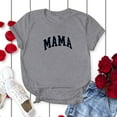thumbnail image 3 of EQWLJWE Mama Shirt for Women Mama Letter Print T-Shirt Funny Mama Graphic Tees Casual Short Sleeve Mom Life Tops Tee, 3 of 3