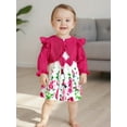 thumbnail image 6 of BemeyourBBs Toddler Baby Girls Sets Sleeveless Dress with Long Sleeve Cardigan, 6 of 9