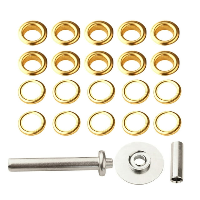 103 Pcs Illets en Fer 1/2 Pouce Ensemble d'Outils de Réparation de Tente Bâche Bâche Auvent