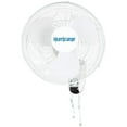 thumbnail image 1 of Hurricane Classic Oscillating Wall Mount Fan W/ 3 Quite Speeds, White, 16" - Corded Electric Air Cooling Unit W/Easy Pull Cord Controls For Home, Grow Tents, Offices, Sheds, Studios, Garages & Dorms, 1 of 1