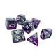 thumbnail image 3 of Dados acrílicos divertidos, juego de dados D20 D8 D12 D4, juego de mesa, dados poliédricos para Violeta, 3 of 6