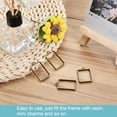 thumbnail image 5 of Uxcell 33x21mm Rectangle Hollow Resin Pendants Frames for DIY Crafts Bronze 10 Pack, 5 of 5