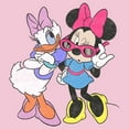thumbnail image 2 of Girl's Mickey & Friends Daisy Duck and Minnie Mouse  Graphic Tee Light Pink Small, 2 of 4