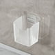 thumbnail image 5 of Contenedores Plegables, Caja Colgante, Organizador de Cocina de Pared, Cesta para Jengibre y Ajo, Adhesivo Sin Taladro, Beige, Transparente, Verde, 14,6 X 11,5 X 8,7 Cm, 1 Organizador de Cubos de Alm, 5 of 6