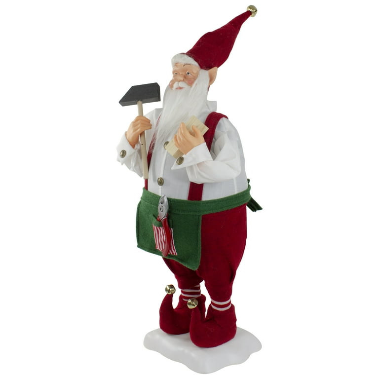 Northlight Santa's Workshop Elf Animated Standing Christmas Figure