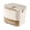 Beige, variant on Ice Tray with Storage Drawer and Lid, Makes 52 Cubes, Easy Press Release, Portable Handle, ABS Material, Great for Home and Camping, Size 15.5cm, Beige.
