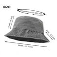 thumbnail image 6 of Gash Hao Bucket Hat ,Wide Brim Washed Denim Cotton Outdoor Sun Hat Flat Top Cap Sun Protection Cap, 6 of 6