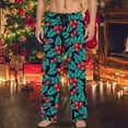 thumbnail image 2 of Kwasome Men'S Pants 2024 Christmas Pants Pajama Pants With Drawstring And Pockets Lounge Pants For Men 3Xl B, 2 of 4