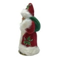 thumbnail image 6 of Schaller Red Beaded Holly Leaf Santa Christmas Paper Mache Candy Container 1 pc, 6 of 9