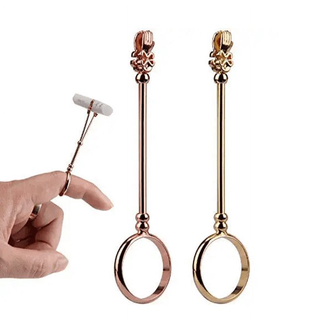 Piezas Elegante Anillo para Porta Cigarrillos para Dama Protege Su Anillo para Dedo para Fumar Monedero para Hombres, Porta Cigarrillos Delgado para Mujer Porta Cigarrillos Porta Cigarrillos y Mujer O