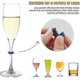 thumbnail image 2 of Pack Of 36 Color Random Wine Glass Marker Champagne Glasses Cup Labels, 2 of 4