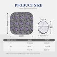 thumbnail image 3 of Honeii Purple Butterflies Print Foldable Car Sun Shade for Windshield, 2-Piece UV Protection Shade, Protects Car Interior, Ideal for Cars, Trucks, SUVs-Large, 3 of 6