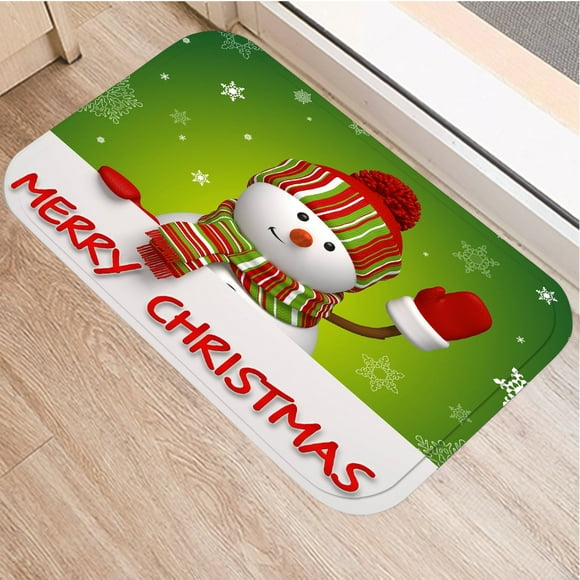 Dvkptbk Door Mat Home Decor 1pc Merry Christmas Welcome Doormats Indoor Home Carpets Decor 40x60CM Lightning Deals of Today - Summer Savings Clearance on Clearance