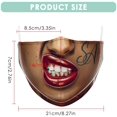 thumbnail image 4 of FEA Funny Halloween Mask Face Cover Cloth Cover Cotton Washable for Wedding Party Cosplay, 4 of 8