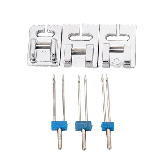 Twin Needle Stretch Machine Needle and Presser Foot Set