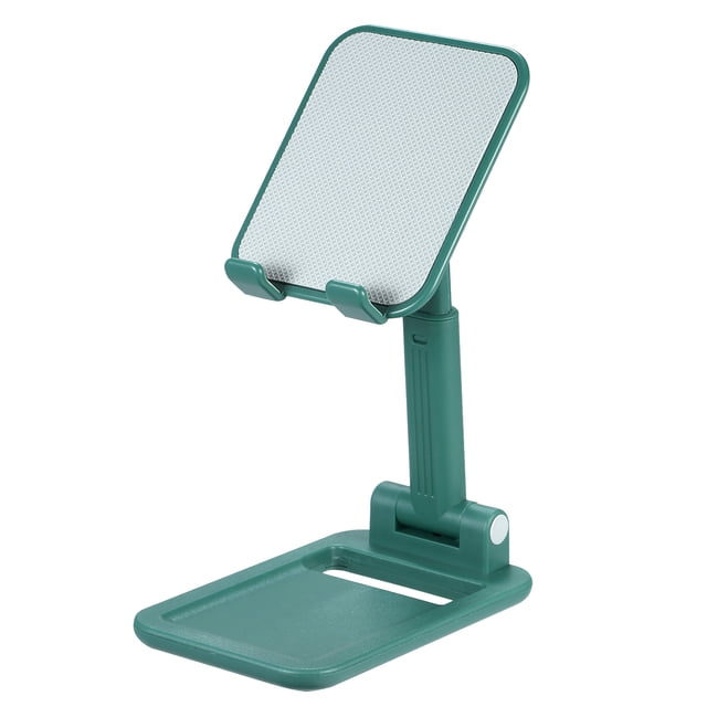 Yeacher ABS Rétractable Pliant Support de Bureau Pliant Support de Téléphone Portable Angle Réglable Réglage de la Hauteur Approprié pour 4 10 Pouces Tablette de Téléphone Intelligent Vert