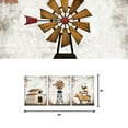 thumbnail image 5 of Farmhouse Animals Framed Canvas Wall Art Rooster Pig Cow Farm Houses Windmills Wall Decor - Funny Artwork Decoration for Home Office Rustic Poster Print for Living room Bedroom Ready to Hang, 5 of 5