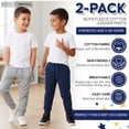 thumbnail image 7 of BROOKLYN VERTICAL 2-Pack Boys Fleece Cotton Joggers Pant|Soft Comfortable Cotton,Drawstring Pull,Pockets| Small-XL, 7 of 7