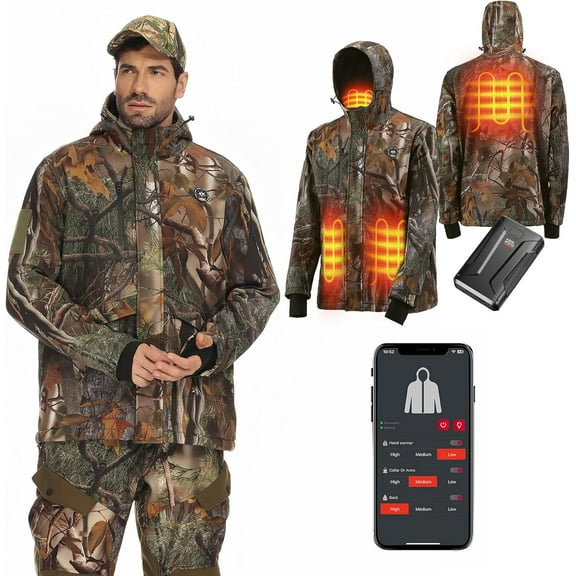 KEMIMOTO Heated Vest Men Women Electric Warming Vest for Hunting & Winter Sports (Battery Not Included) Thermal Warm Up Body Heating