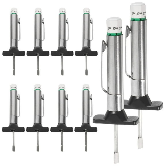 RENACLIPY Tire Tread Depth Gauge Stainless Steel Plastic Accurate Easy to Use Renaclipy 10Pcs