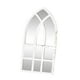 thumbnail image 4 of Espejo acrílico autoadhesivo, espejo de pared con ventana arqueada, marco de madera, decorativo, rústico, para cocina, pasillo, ventana, espejo decorativo blanco, 4 of 9