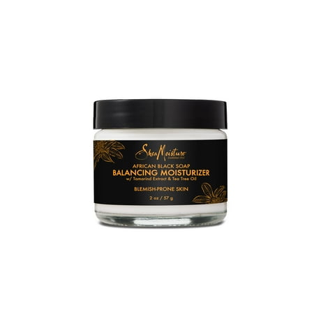 African Black Soap Balancing Moisturizer - Balance and Hydrate Blemish-Prone Skin - Sulfate-Free with Natural and Organic Ingredients - Clarify Blemish-Prone Skin - Balancing Moisturizer (2 (Best Way To Moisturize Natural Black Hair)