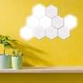 thumbnail image 4 of Lámpara decorativa de pared hexagonal DIY Sincero 7 luces con fuente de alimentación incluida, 4 of 10