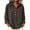 Brown, variant on Women's Corduroy Button Down Shirt Collared Half Placket Pullover with Pocket Casual Top