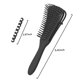 thumbnail image 3 of Cepillo desenredante para cabello rizado natural con suave eliminación de nudos y definición de rizos, color negro., 3 of 5