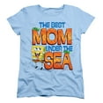 thumbnail image 4 of Spongebob Squarepants Mother's Day Best Mom Under The Sea Women's T Shirt, Light Blue, Small, 4 of 5
