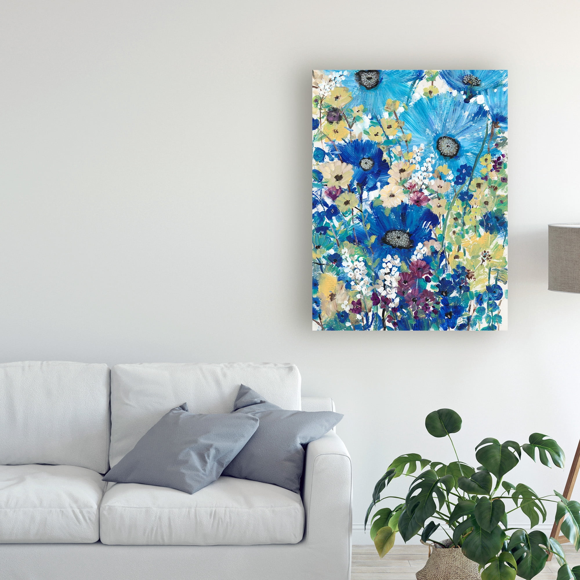Trademark Fine Art 'Garden Blues I' Canvas Art by Tim OToole