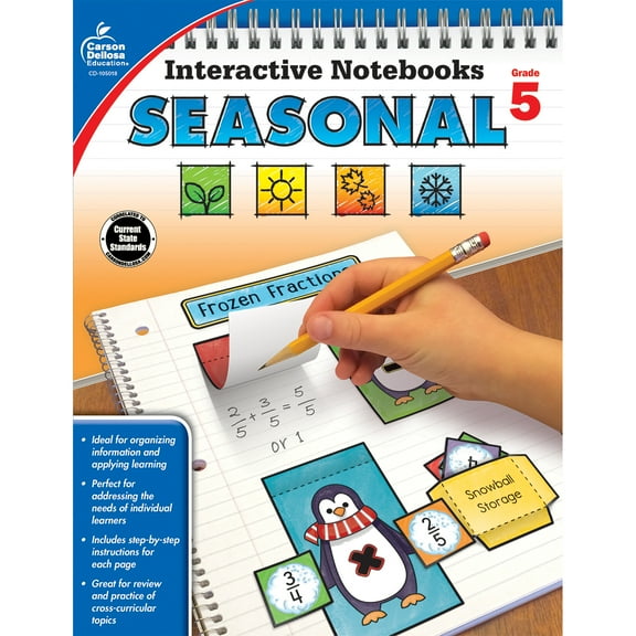 Carson Dellosa Interactive Notebooks: Seasonal Resource Book (96 pages) Grade 5