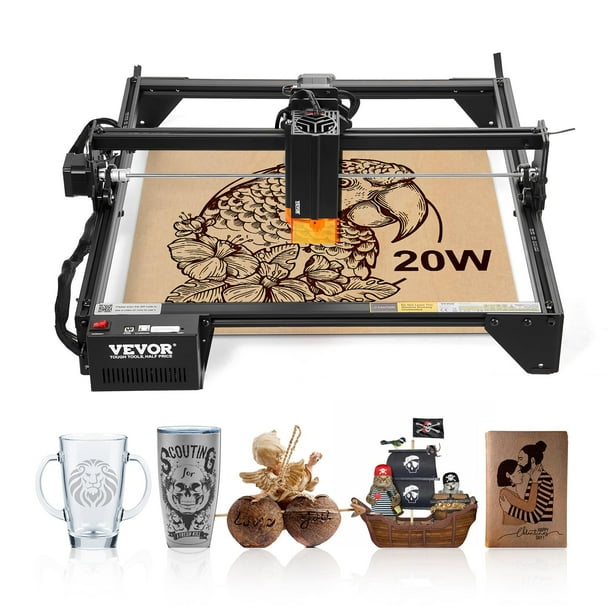 Máquina cortadora de grabado láser VEVOR 10W, salida 38x40 cm