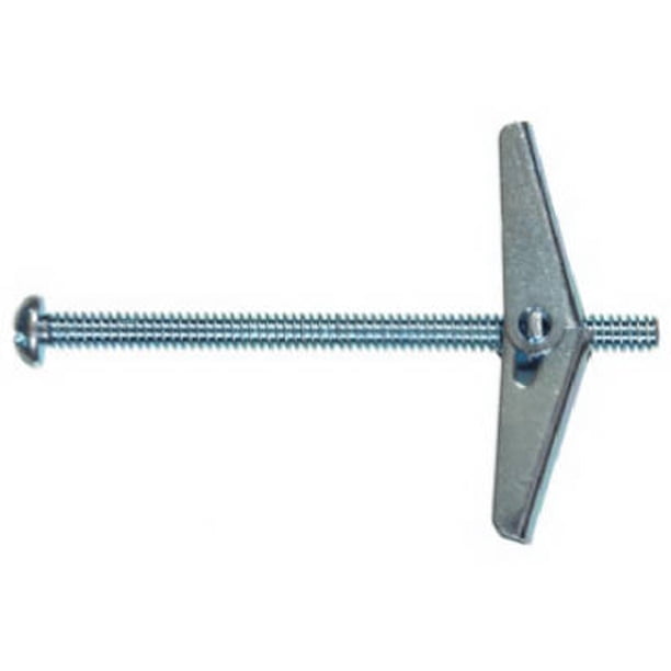 Tornillo Hillman redondo de acero redondo de 1/4 pulgadas x 10 cm de largo, paquete de 2 (x6)