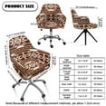 thumbnail image 7 of Xixirimido Navajo Aztec Tribal Print Stretch Office Chair Cover Swivel Accent Dining Chair Cover for Armrest Chair Universal Armchair Slipcovers Mid Back Desk Chair Protector, 7 of 7