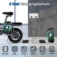 thumbnail image 6 of INSDRGN Electric Folding Bike for Teenager and Adults, 10.4AH 48V Battery 14" Electric Bike 500W Motor, 28 Miles Range, Mini Ebike for City Commuter, UL2849, 6 of 10