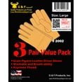 thumbnail image 3 of G & F Brand Gloves Full Grain Unisex 2002XL Leather Gloves, Size X-Large,  Pack of 3 Pair, 3 of 11