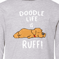 thumbnail image 4 of Inktastic Doodle Life is Ruff Golden Doodle Long Sleeve Youth T-Shirt, 4 of 5