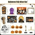 thumbnail image 3 of JIhuahe Wooden Happy Halloween Tray, Pumpkin Castle Craft Serving Platter for Holiday Parties, Candy Display,and Festive Table Decor, 3 of 6