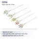 thumbnail image 3 of Flores Artificiales Unique Bargains Gypsophila Multicolor 3 Ramas 15 Piezas Tacto Real, 3 of 6