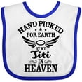 thumbnail image 3 of Inktastic Handpicked for Earth by My Titi in Heaven with Angel Wings Boys or Girls Baby Bib, 3 of 4