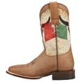 thumbnail image 3 of Roper Mens Viva Mexico Patriotic Square Toe Pull On Cowboy  Mid Calf Boots, 3 of 5