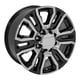 thumbnail image 5 of Llanta OE y ruedas CV70A Sierra 2500/3500 Denali, 20 x 8.5, color negro brillante, 5 of 6