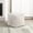 Off White, variant on Square Pouf in Modern Style, Off-White Fabric - Enhance Home Decor