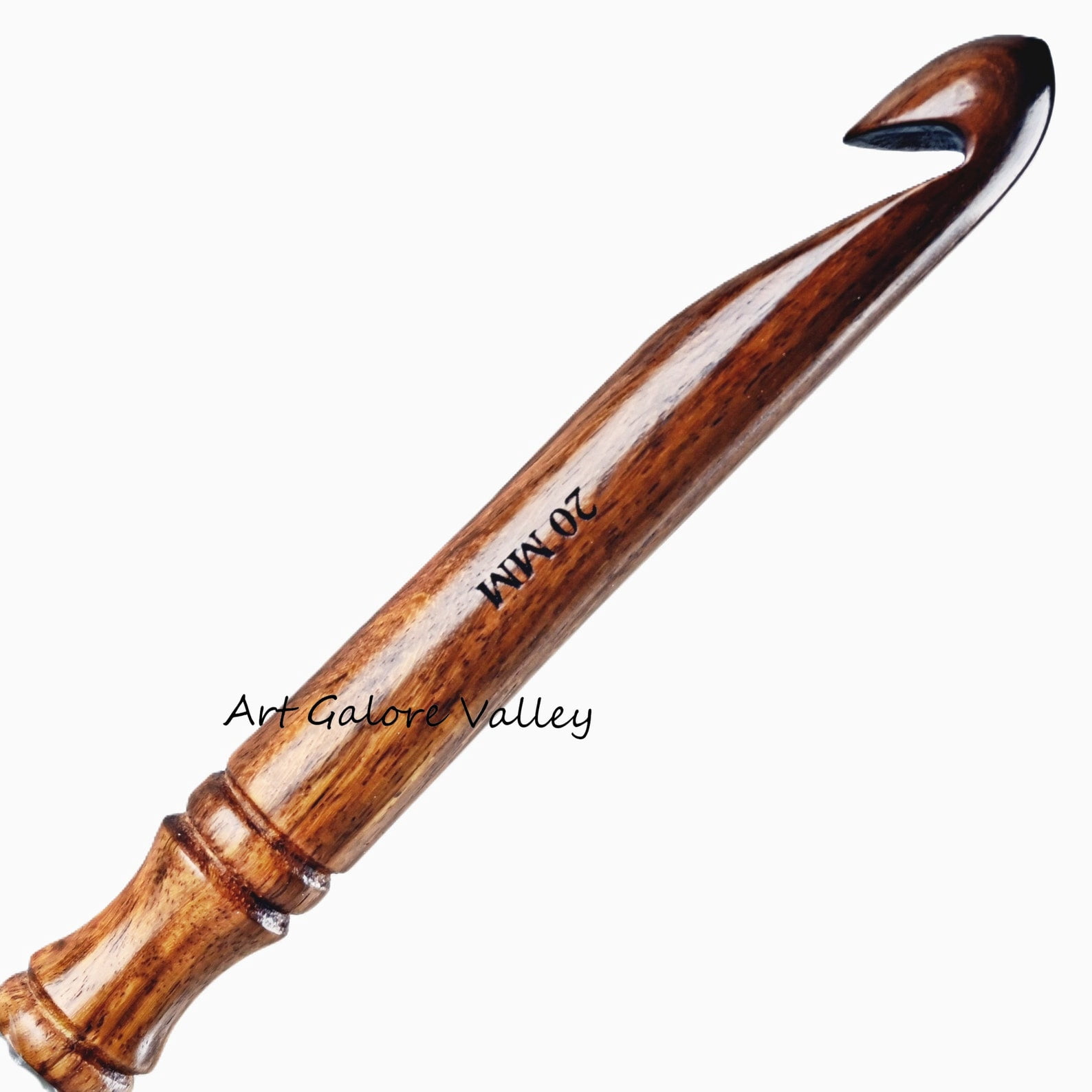 Ergonomic Wooden Crochet JUMBO Hooks 20 MM | Crochet Hook For Large Projects | Perfect Gift For Yarn Lover Thick Crochet Needle for Weaving Bag Scarf Blankets